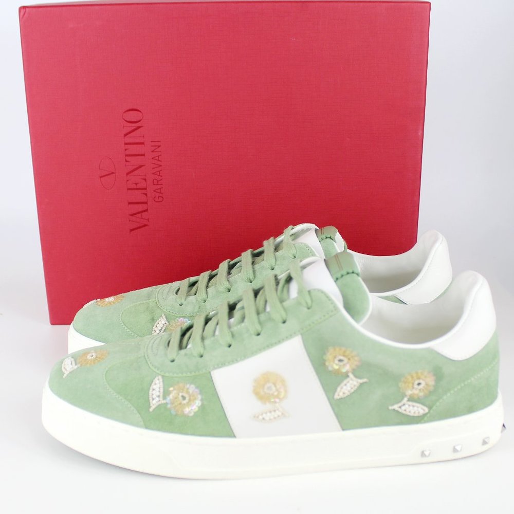 NEW VALENTINO GARAVANI Floral embellished Sneaker